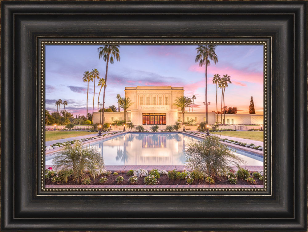 Mesa Arizona Temple - Reflection Pool by Lance Bertola