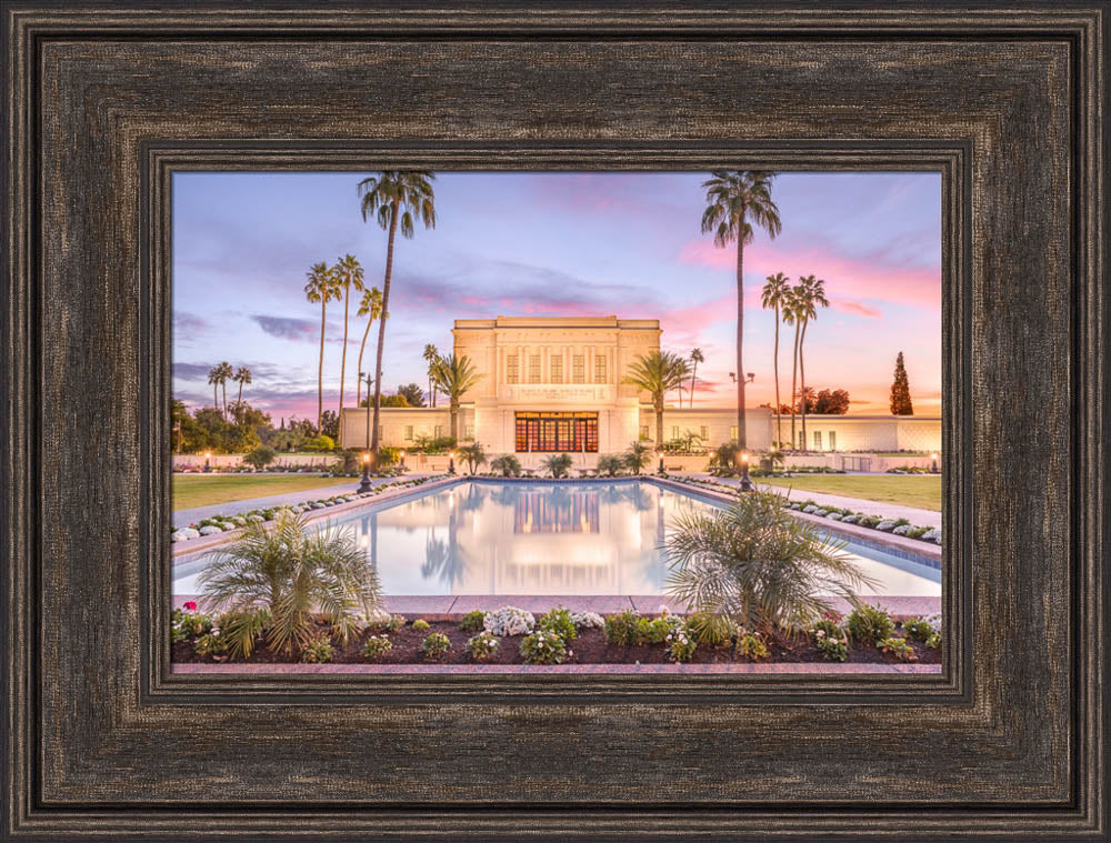Mesa Arizona Temple - Reflection Pool by Lance Bertola