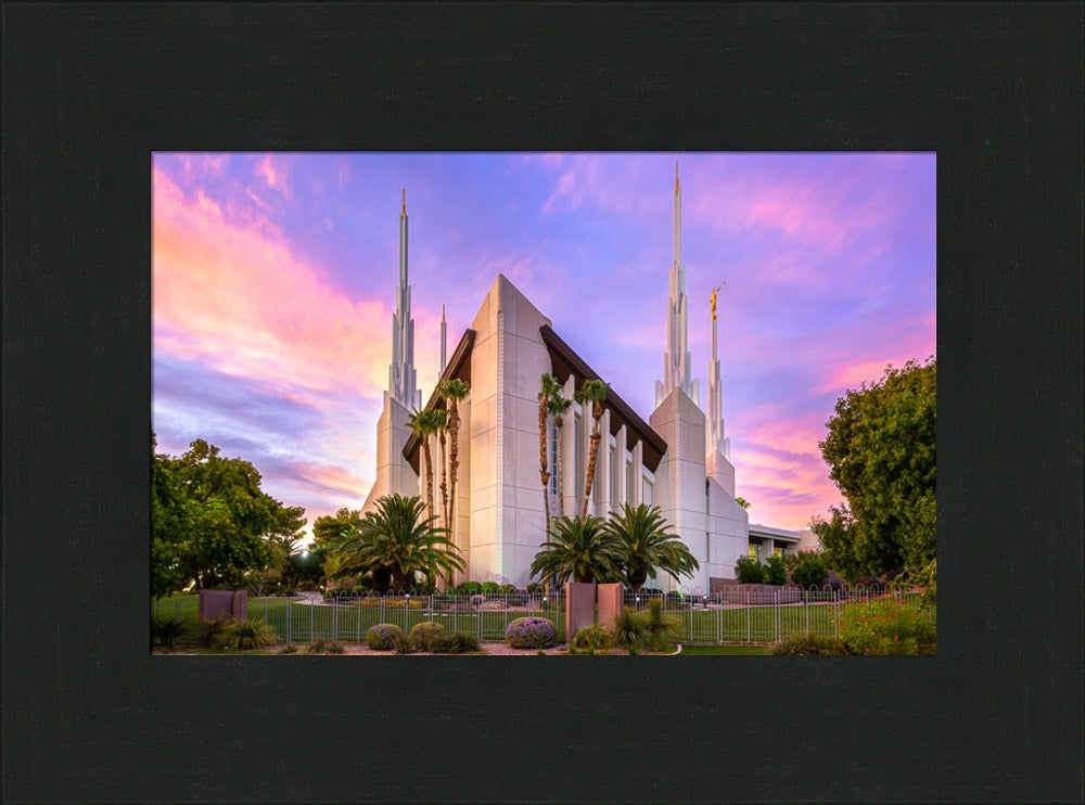Las Vegas Nevada Temple - Vibrant Sunset by Lance Bertola