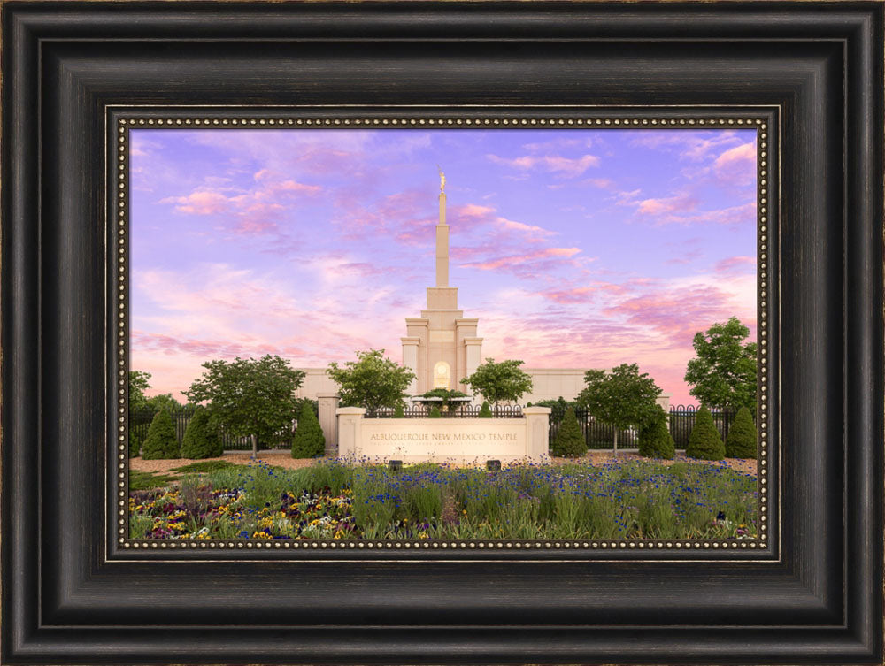 Albuquerque Temple - Vibrant Sunrise by Lance Bertola