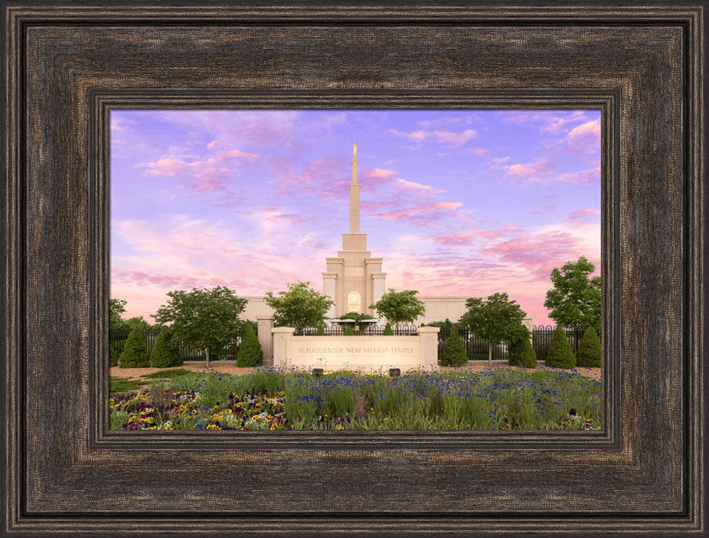 Albuquerque Temple - Vibrant Sunrise by Lance Bertola