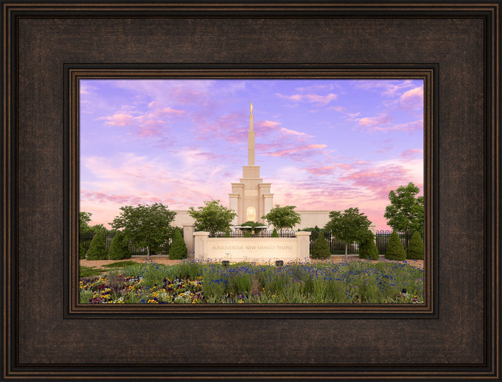 Albuquerque Temple - Vibrant Sunrise by Lance Bertola