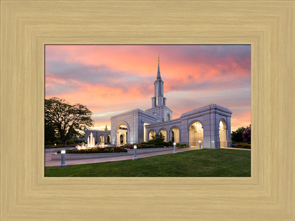 Sacramento California Temple - Sunset by Lance Bertola