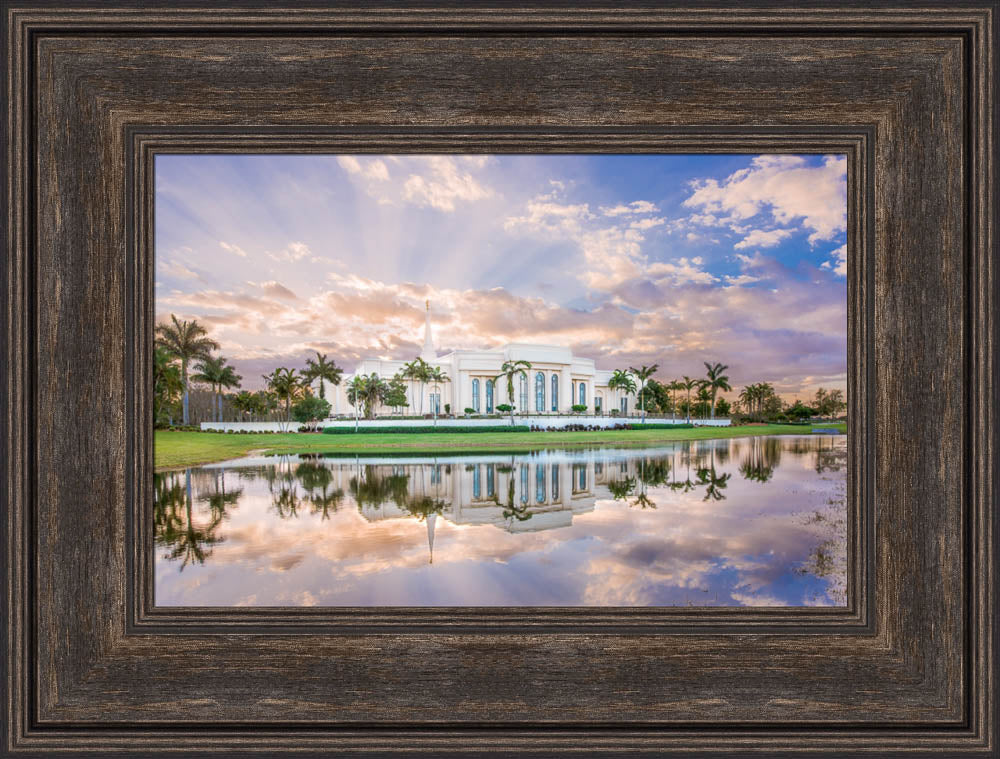 Fort Lauderdale Florida Temple - Rays of Light by Lance Bertola
