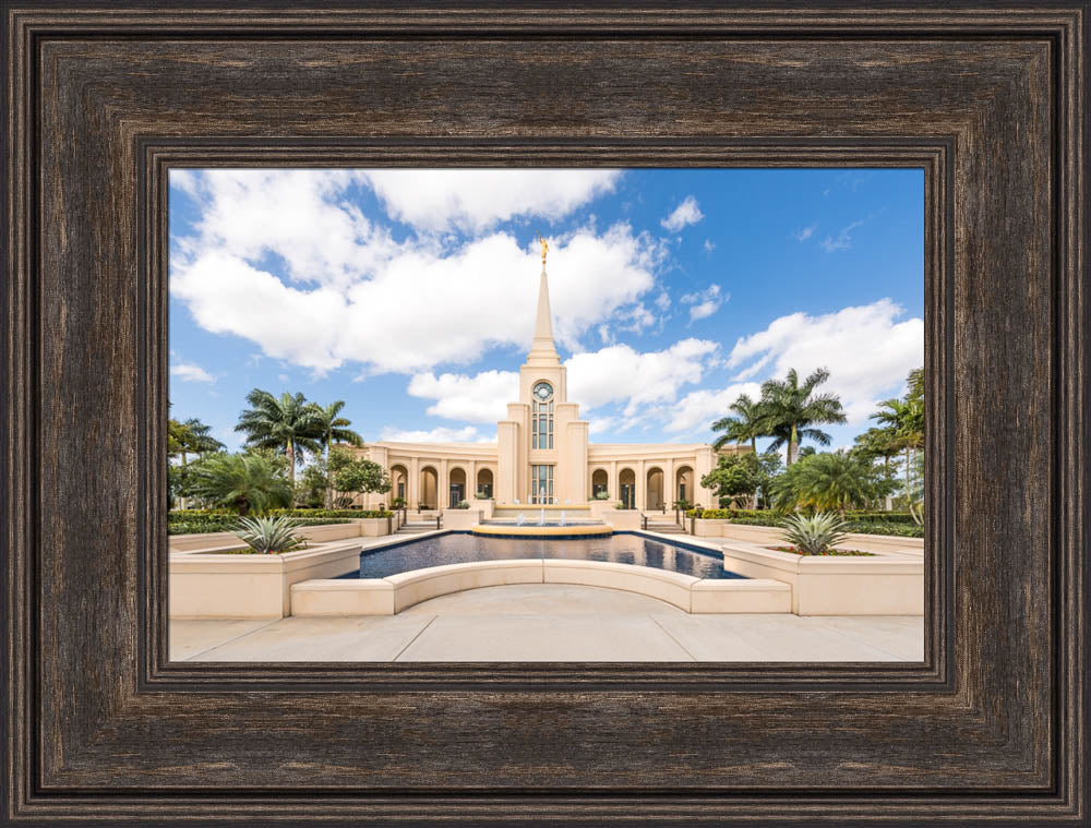 Fort Lauderdale Florida Temple - Reflection Pool by Lance Bertola