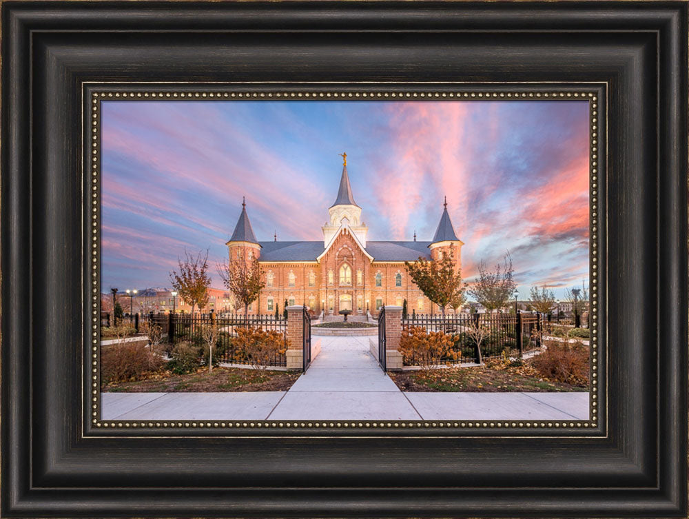 Provo City Center Temple - Sunset Gates by Lance Bertola