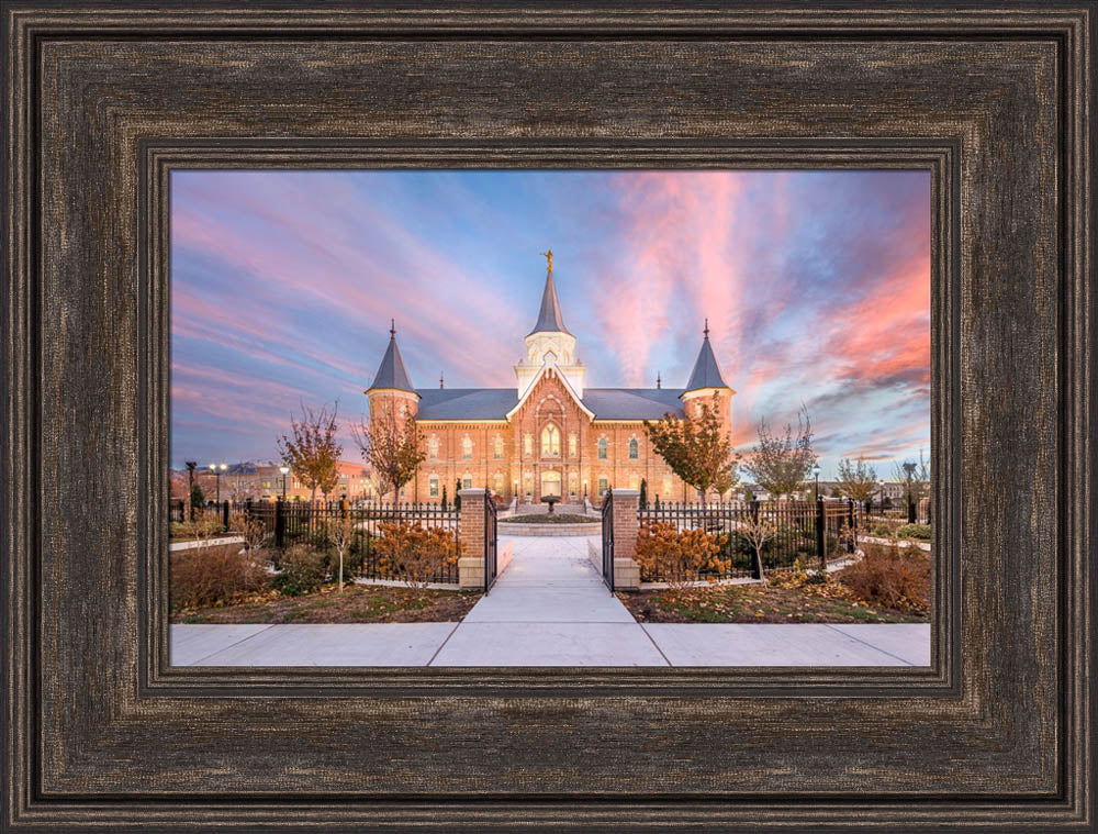 Provo City Center Temple - Sunset Gates by Lance Bertola