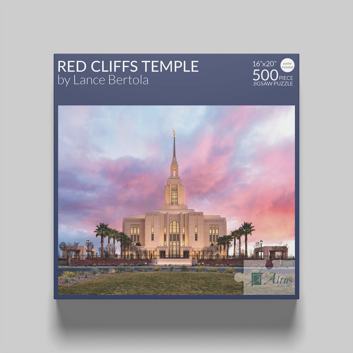 Red Cliffs Temple- Revelatory Realms 16x20 jigsaw puzzle 500 pieces