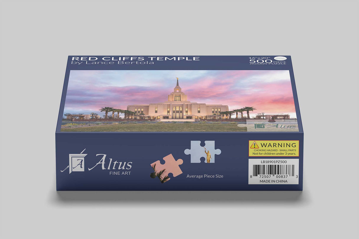 Red Cliffs Temple- Revelatory Realms 16x20 jigsaw puzzle 500 pieces