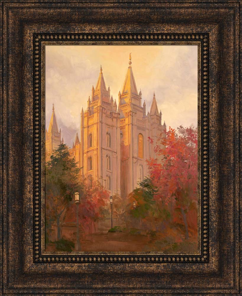 Salt Lake Temple - Golden Day by Linda Curley Christensen