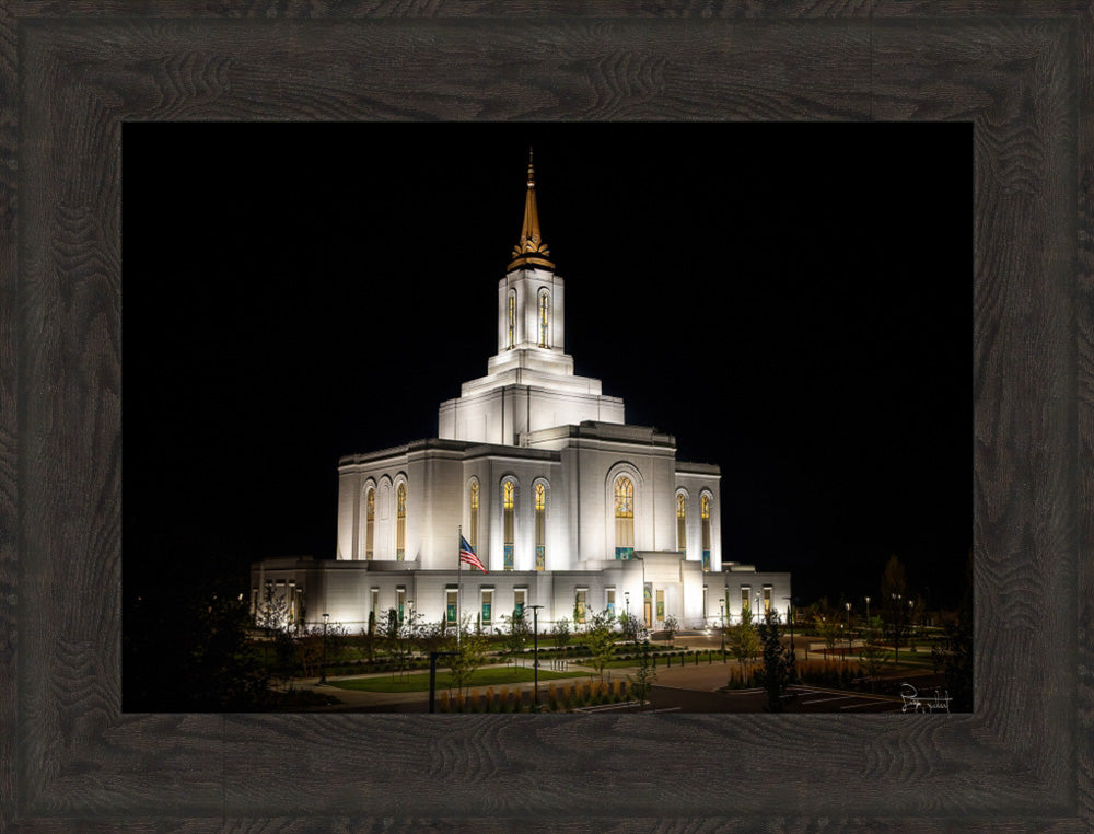 Orem Temple- Behold…. Our Fathers House - framed giclee canvas