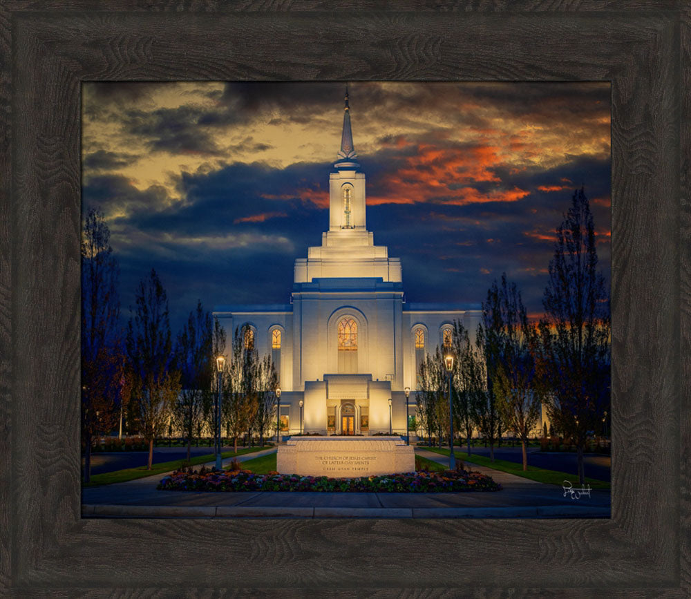 Orem Temple- Spiritual Treasure  - framed giclee canvas