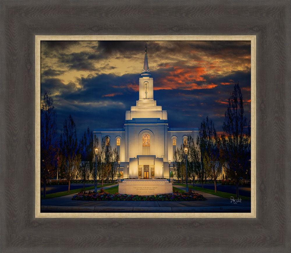 Orem Temple- Spiritual Treasure  - framed giclee canvas
