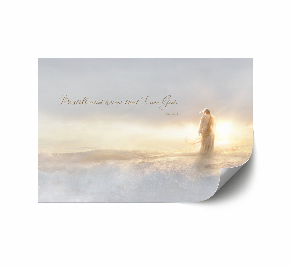 Psalm 46:10 (Above All - Light) 12x18 repositionable poster