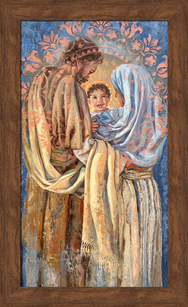 The Holy Family - framed giclee canvas