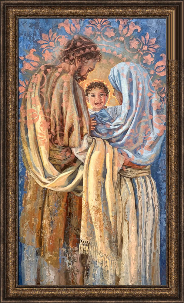 The Holy Family - framed giclee canvas