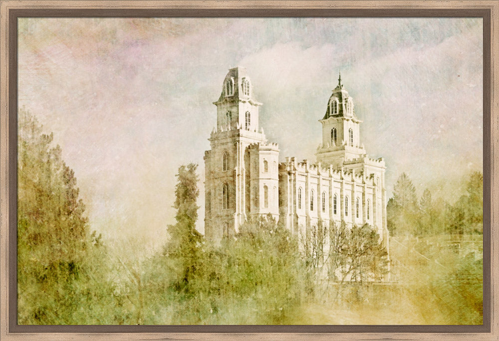 Manti Utah Temple - Serenity by Mandy Jane Williams