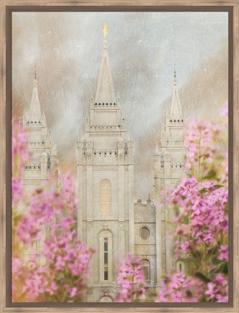 Salt Lake Temple - Jubilant by Mandy Jane Williams
