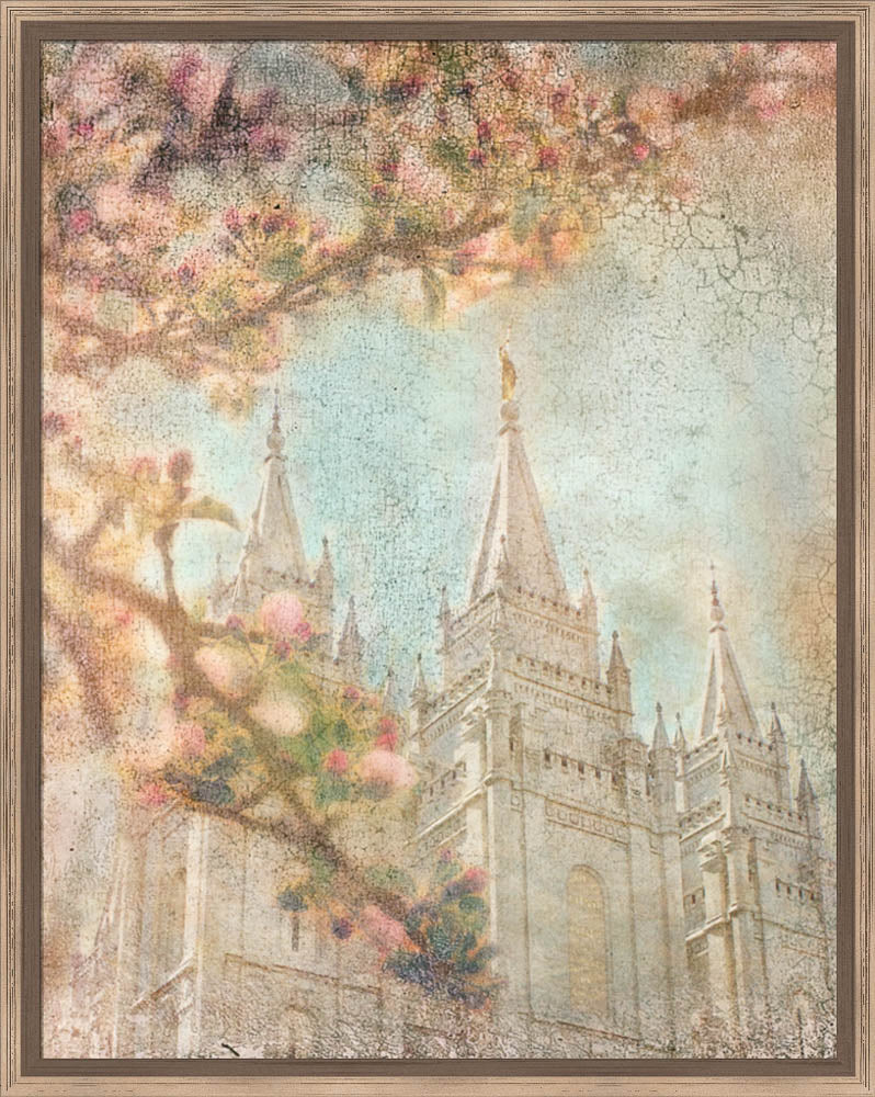 Salt Lake Temple - Spring by Mandy Jane Williams