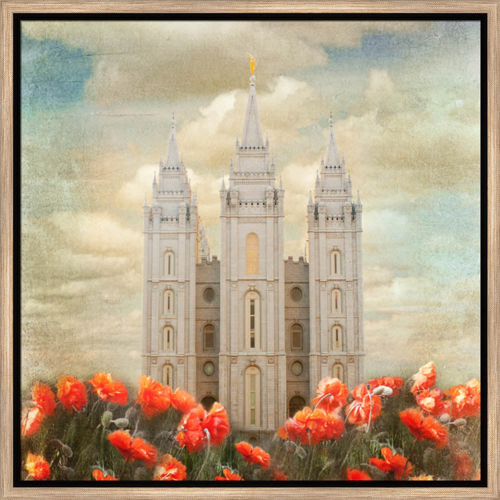 Salt Lake Temple - Joyful Day by Mandy Jane Williams
