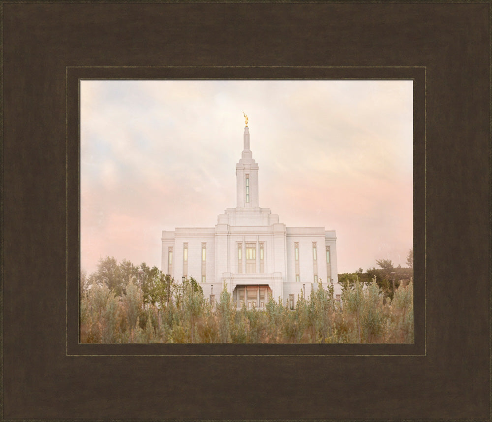 Pocatello Temple - Idaho Sagebrush by Mandy Jane Williams