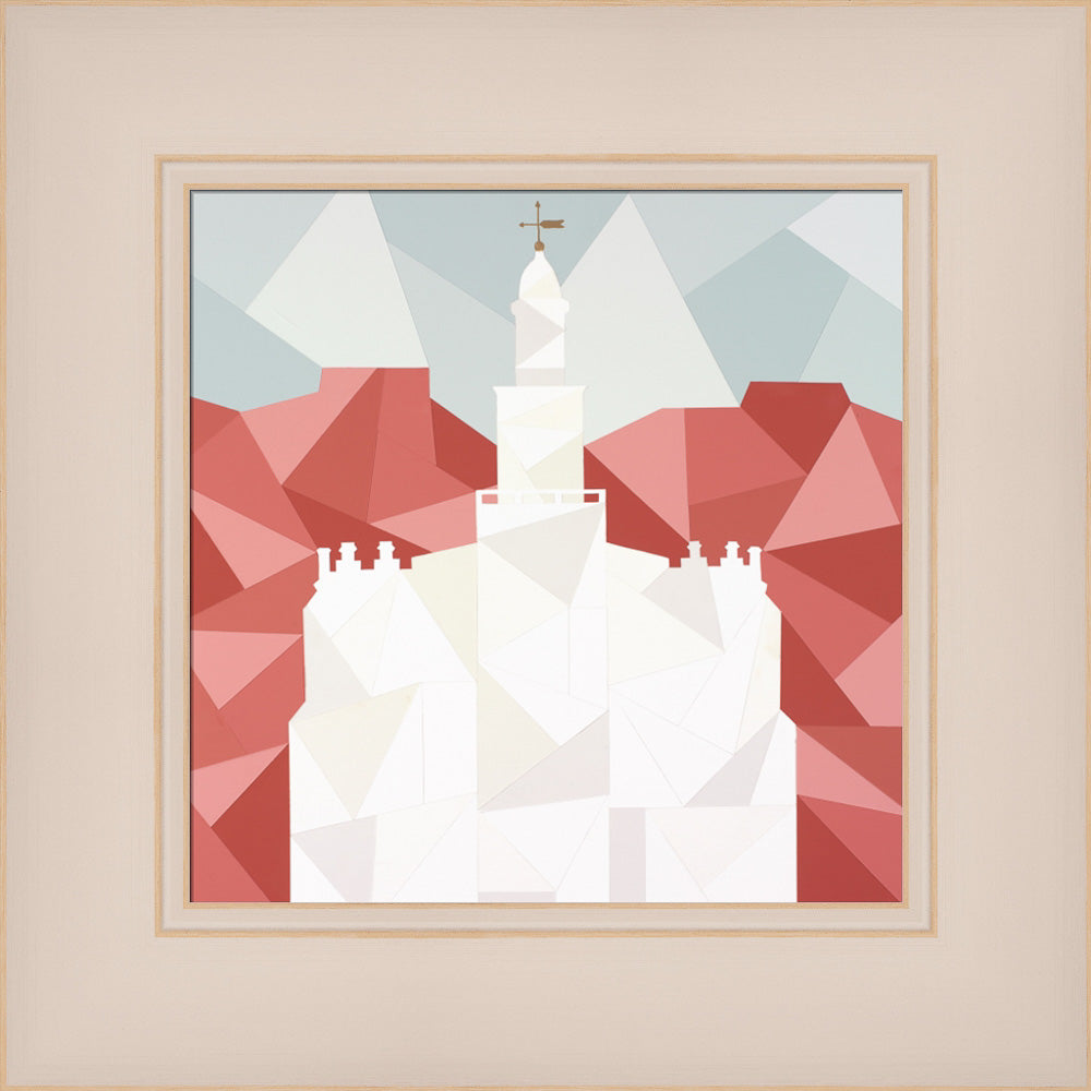 St. George Utah Temple - Geometric by Madison Wardle