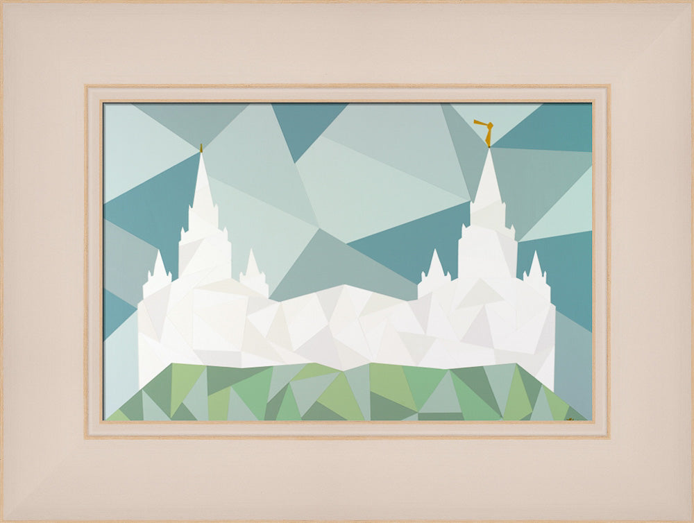 San Diego California Temple - Geometric by Madison Wardle
