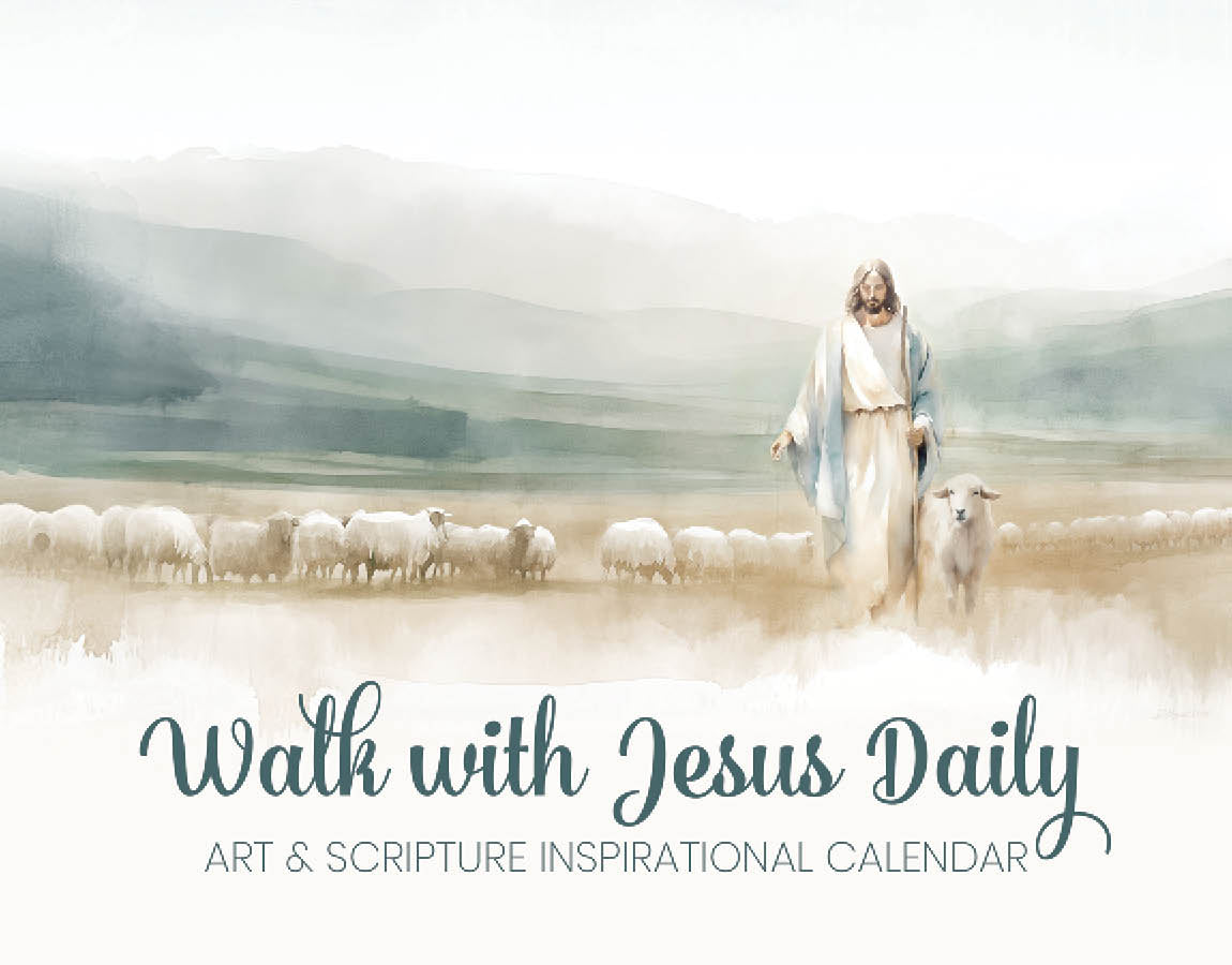 Walk with Jesus Daily - art & scripture inspirational calendar