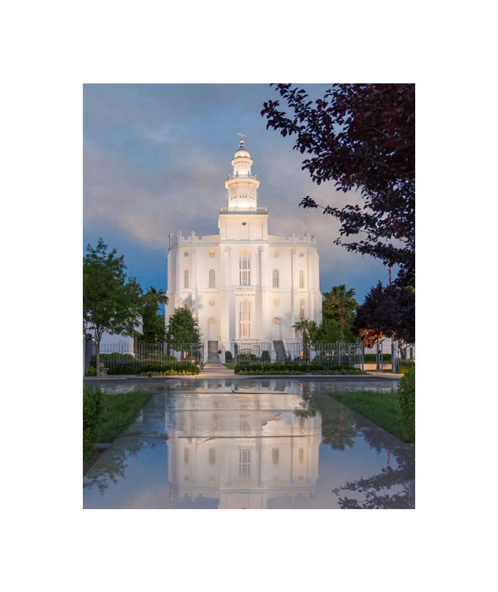 St George Temple - Rain Path
