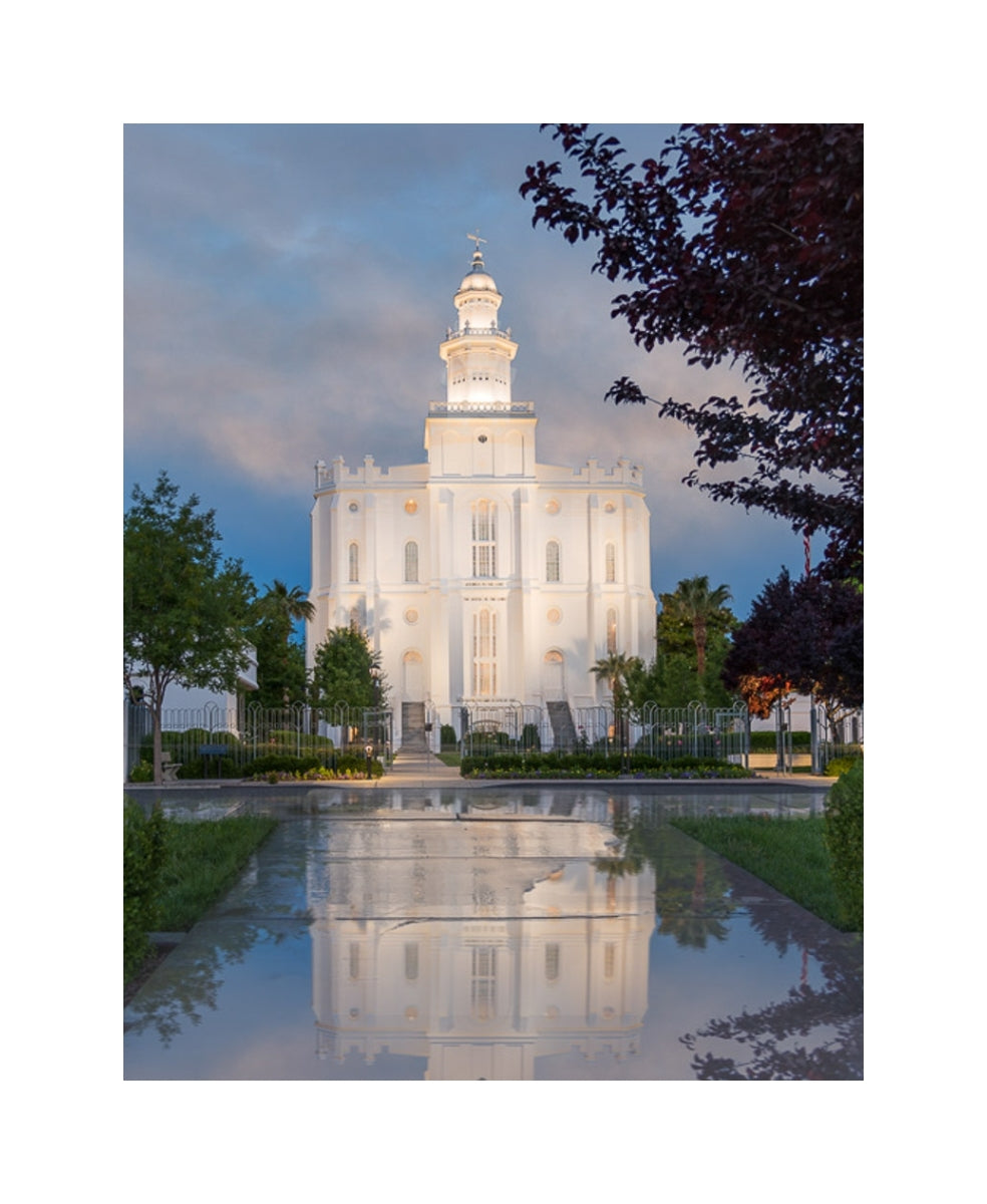 St George Temple - Rain Path