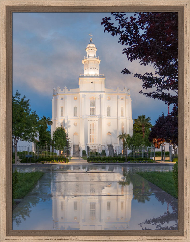 St George Temple - Rain Path