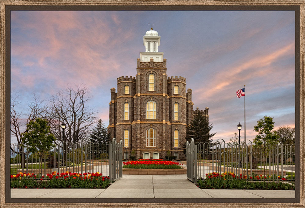 Logan Temple - Gate Tulips