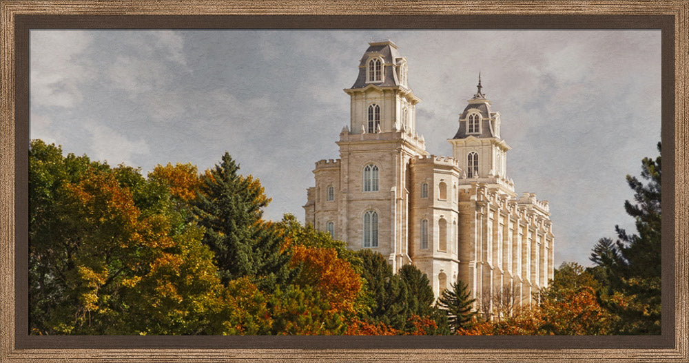 Manti Temple - Fall Trees