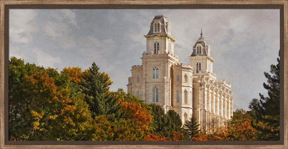 Manti Temple - Fall Trees