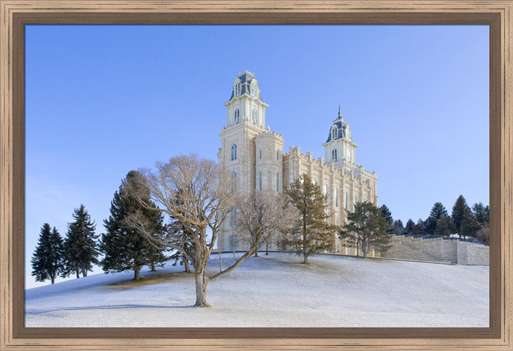 Manti Temple - Snowy Hill