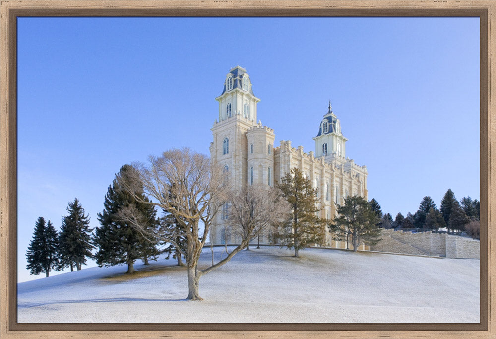 Manti Temple - Snowy Hill