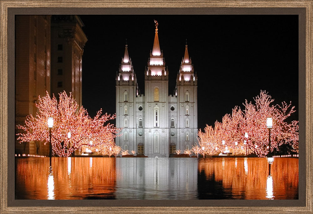Salt Lake Temple - Christmas Reflections