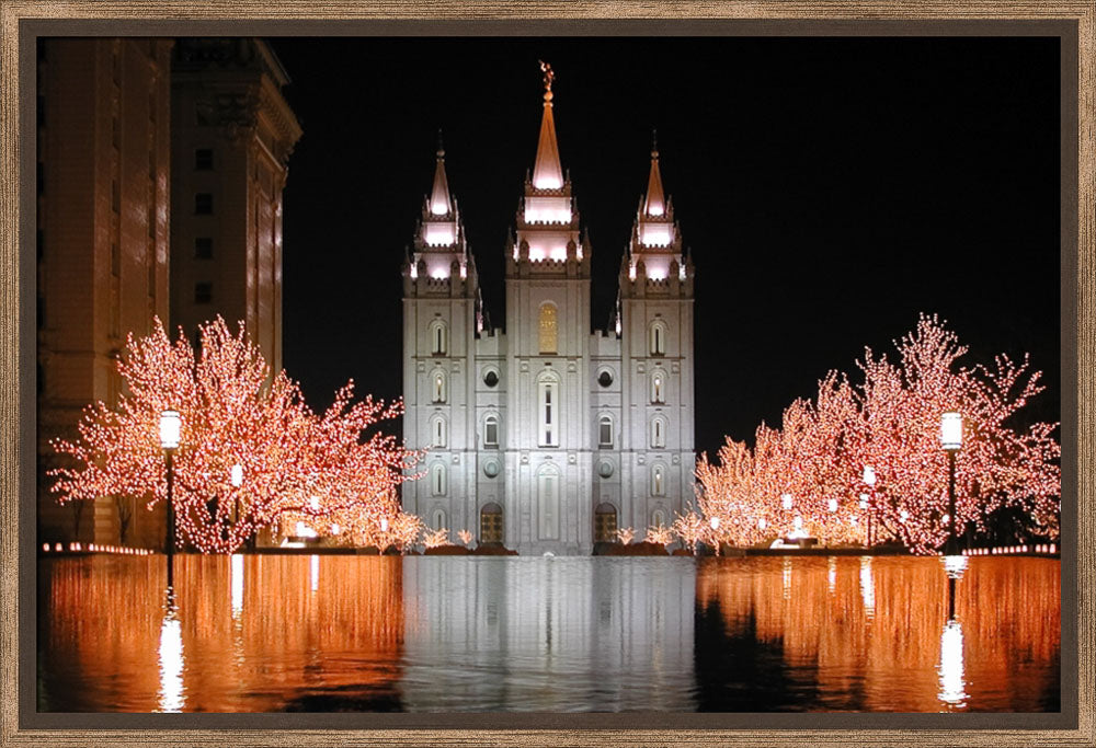 Salt Lake Temple - Christmas Reflections