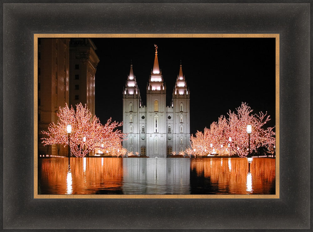 Salt Lake Temple - Christmas Reflections