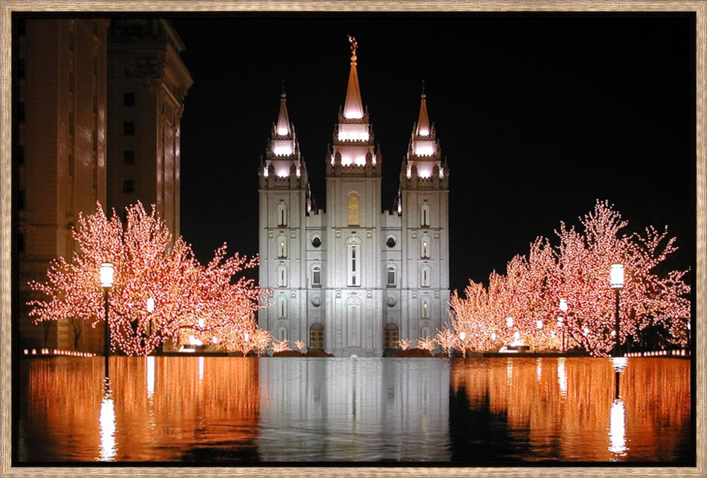 Salt Lake Temple - Christmas Reflections