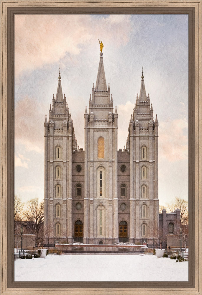 Salt Lake Temple - Textured Snow