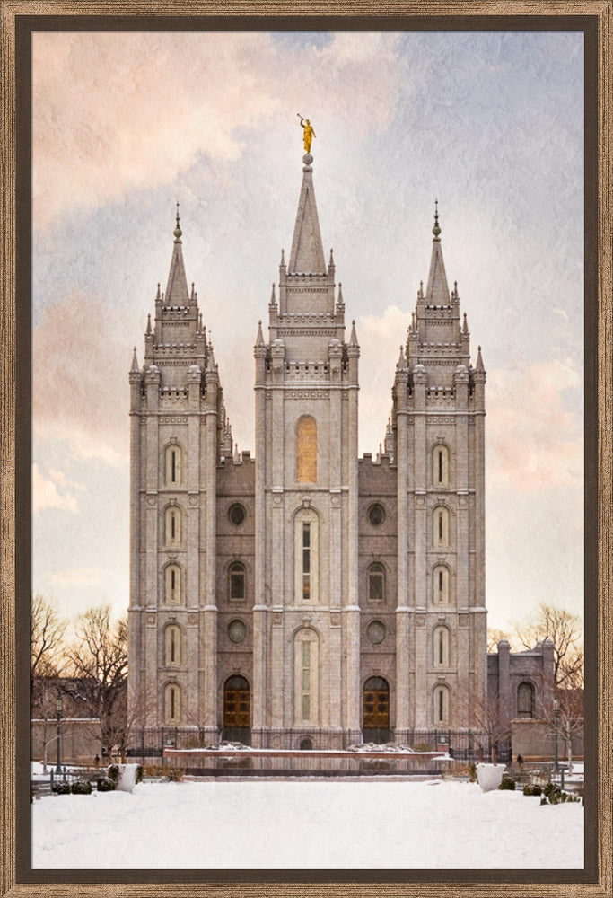 Salt Lake Temple - Textured Snow