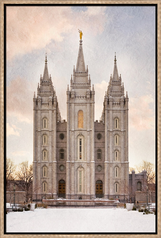 Salt Lake Temple - Textured Snow