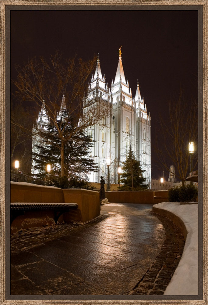 Salt Lake Temple - Snow Path