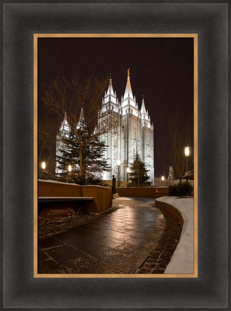 Salt Lake Temple - Snow Path