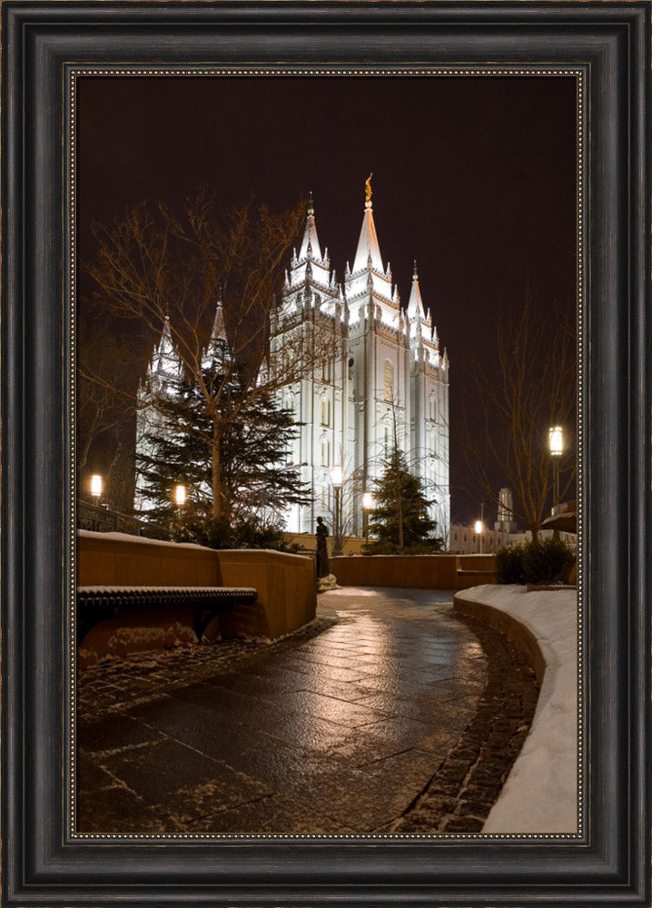 Salt Lake Temple - Snow Path