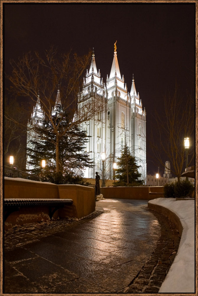 Salt Lake Temple - Snow Path