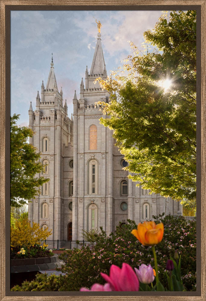 Salt Lake Temple - Springtime in Zion
