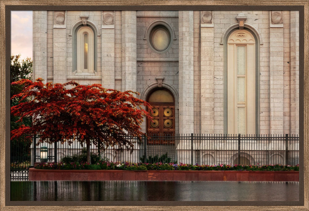 Salt Lake Temple - Fall Tree