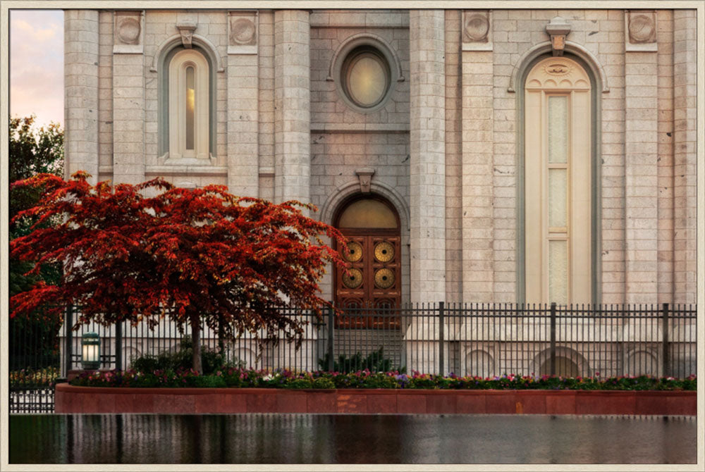 Salt Lake Temple - Fall Tree